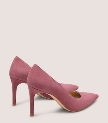 Stuart Weitzman,STUART POWER 85,Suede,Pumps,Foam,Flexible,Shock Absorbent,Work,,Back View