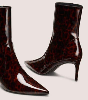 Stuart Weitzman,STUART POWER ZIP 75,Leather,Bootie,Foam,Flexible,Formal,Casual,Cocktail,Multi Color,Detailed View