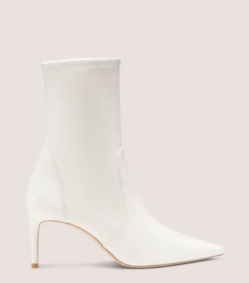 Stuart Weitzman,STUART POWER BOOTIE 75,Nappa Leather,Bootie,Foam,Day Party,White