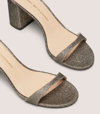 Stuart Weitzman,NUDIST BLOCK 75,Gray,Detailed View