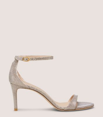 Stuart Weitzman,SANDALE NUDIST II 75,Sandal,Nouveau noir,Poudre,Front View