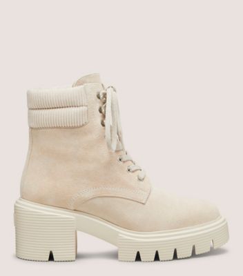 Stuart Weitzman,SOHO LACE-UP BOOTIE,,Front View