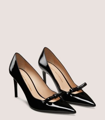 Stuart Weitzman,STUART FELICITY 85,Black,Angle View