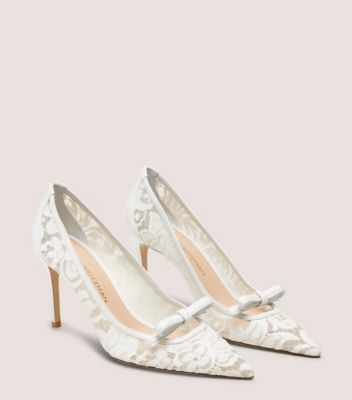 Stuart Weitzman,STUART FELICITY 85,White,Angle View
