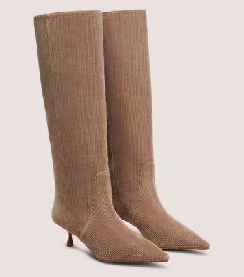 Stuart Weitzman,NAOMI 50 BOOT,Brown,Angle View