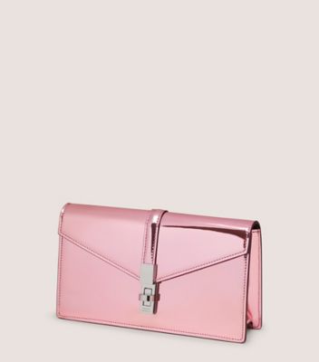 Stuart Weitzman,POSH LOVELETTER CLUTCH,Pink,Side View