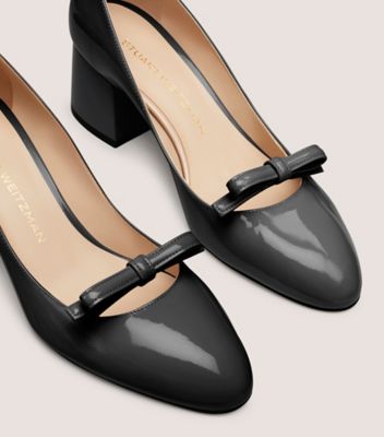 Stuart Weitzman,FELICITY BLOCK PUMP 60,Black,Detailed View