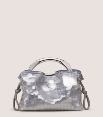 Stuart Weitzman,MIA MINI ARC BAG,Gray,Front View