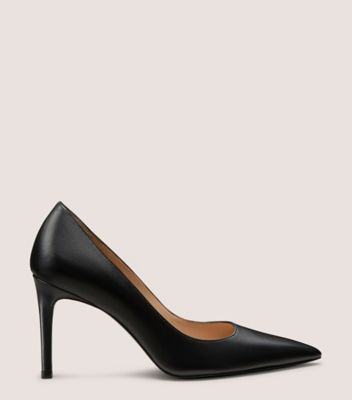 Stuart Weitzman,STUART POWER 85,Black,Front View