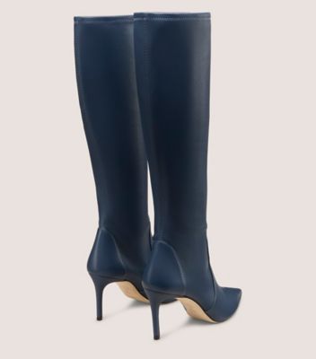 Stuart Weitzman,STUART POWER BOOT 75,Nappa Leather,Boots,Foam,Cushioned,Day Party,,Back View