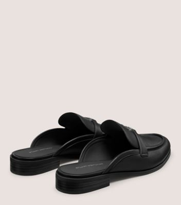 Stuart Weitzman,Mule,Cuir nappa,Noir,Back View