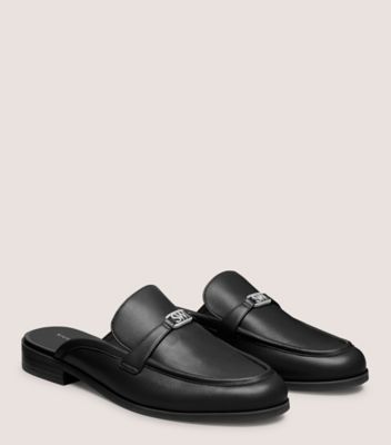 Stuart Weitzman,Mule,Cuir nappa,Noir,Angle View