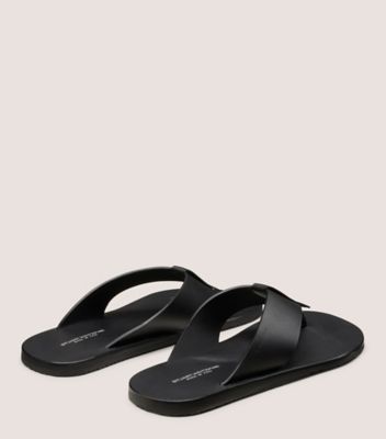 Stuart Weitzman,BASTIAN SANDAL,Black,Back View