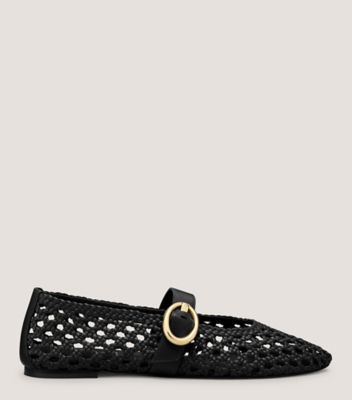 Stuart Weitzman,THEA MARY JANE,Black,Front View