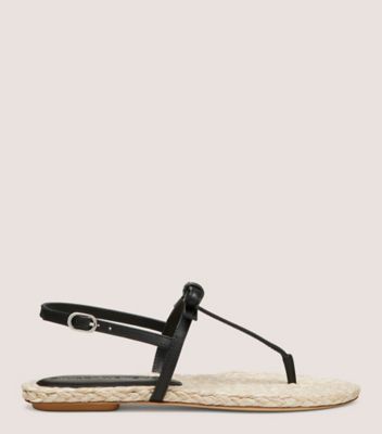 Stuart Weitzman,FELICITY ESPADRILLE SANDAL,Black,Front View