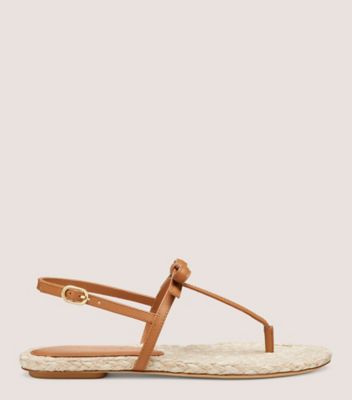 Stuart Weitzman,FELICITY ESPADRILLE SANDAL,Brown,Front View