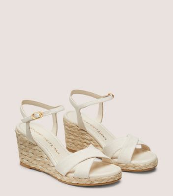 Stuart Weitzman,DAYNA ESPADRILLE WEDGE,,Angle View