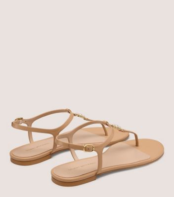 Stuart Weitzman,EMMALINE SANDAL,Beige,Back View