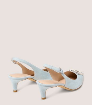 Stuart Weitzman,Pump,Denim,Bleu Pâle,Back View