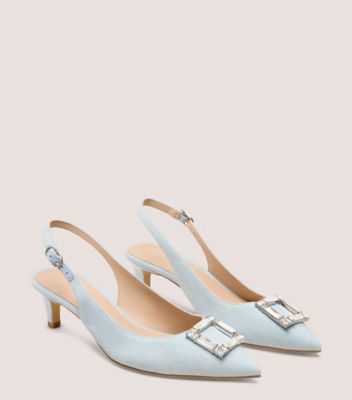 Stuart Weitzman,Pump,Denim,Bleu Pâle,Angle View