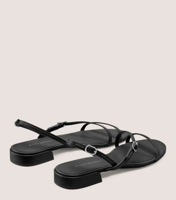 Stuart Weitzman,KENNA SANDAL,Black,Back View