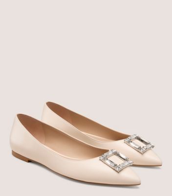 Stuart Weitzman,JUNE FLAT,Cream
