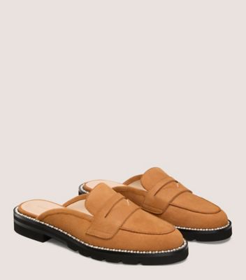 Stuart Weitzman,Flat,Suède,Beige
