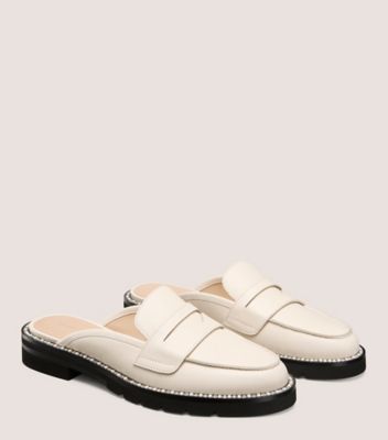 Stuart Weitzman,MONTY MULE,Cream,Angle View