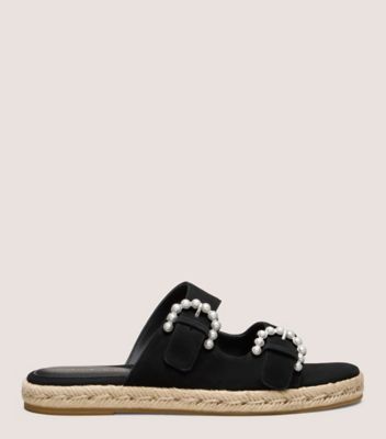Stuart Weitzman Tomi Pearl Espadrille Slide