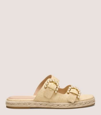 Stuart Weitzman Tomi Pearl Espadrille Slide