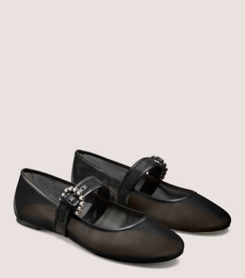 Stuart Weitzman,PIPER BALLET,Black