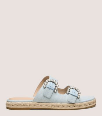 Stuart Weitzman Tomi Pearl Espadrille Slide