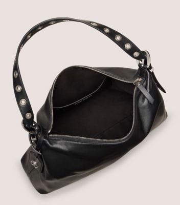 Stuart Weitzman,STUART SUPERMOTO SHOULDER BAG,,Top View