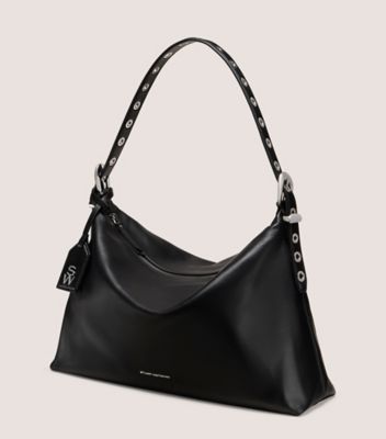 Stuart Weitzman,STUART SUPERMOTO SHOULDER BAG,,Side View