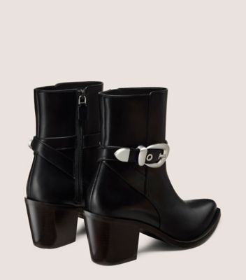 Stuart Weitzman,MAVEN WESTERN BOOTIE,,Back View