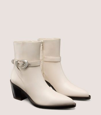 Stuart Weitzman,MAVEN WESTERN BOOTIE,,Angle View
