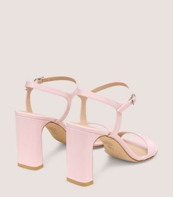 Stuart Weitzman,BABETTE 85,Leather,Sandals,Fabric,Cocktail,,Back View