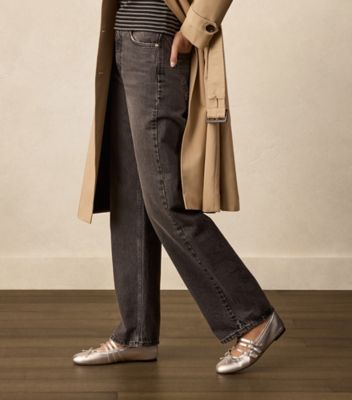 Stuart Weitzman,Modèle CELESTE MARY JANE BALLET,Flat,Cuir métallique liquide,Argent