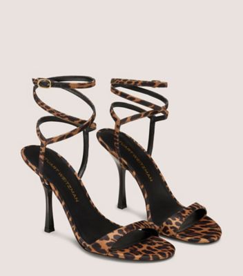 Stuart Weitzman,Sandal,NYLON LÉOPARD,Guépard,Angle View