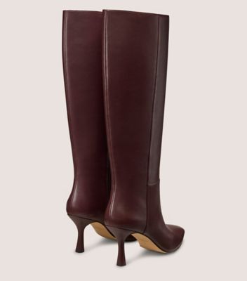 Stuart Weitzman,Cuir nappa,Cordovan,Back View
