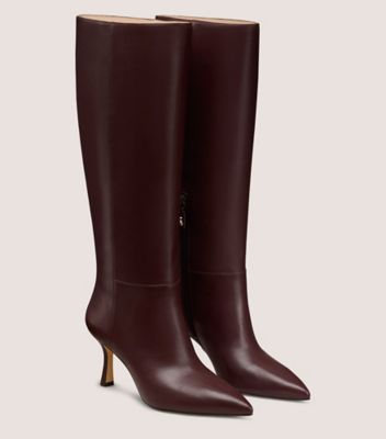 Stuart Weitzman,Cuir nappa,Cordovan,Angle View