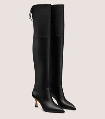 Stuart Weitzman,VALENTINA OVER-THE-KNEE BOOT 75,Black,Angle View
