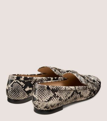 Stuart Weitzman,Cuir à imprimé serpent,Naturel