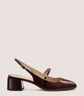 Stuart Weitzman,KENNA BLOCK SLINGBACK 45,