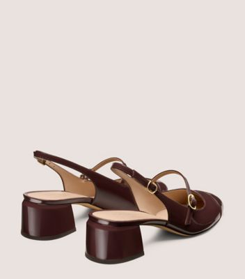 Stuart Weitzman,KENNA BLOCK SLINGBACK 45,