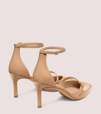 Stuart Weitzman,KENNA STRAP PUMP 75,Beige