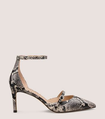 Stuart Weitzman Kenna Strap Pump 75 In Brown
