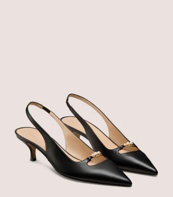 Stuart Weitzman,EMMALINE SLINGBACK 50,Black
