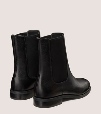 Stuart Weitzman,BOTTINE CHELSEA NORI,Bootie,Cuir grainé,Noir,Back View
