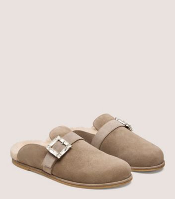 Stuart Weitzman,JUNE SHEARLING MULE,,Angle View